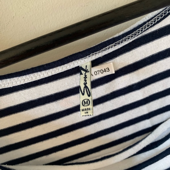 2/$18 Striped / Midi Dress / High Low - Picture 4 of 7